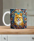 Pomeranian Suncatcher Artwork Ceramic Mug
